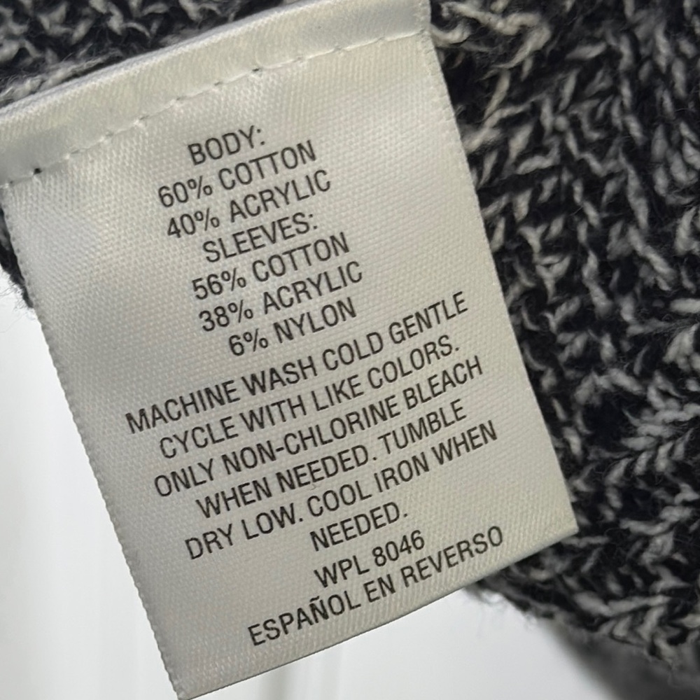 Style & Co Gray Shawl Collar Long Cardigan - Picture 5 of 6